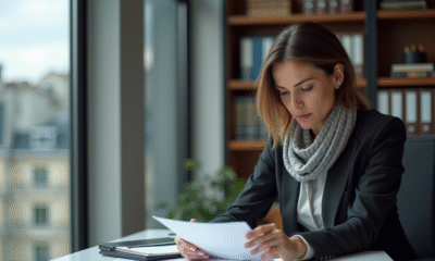 Femme d affaires en bureau parisien moderne